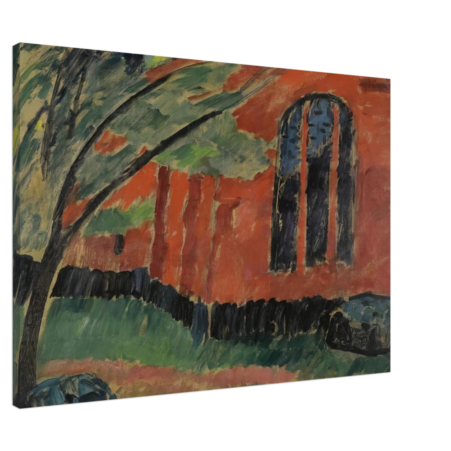 Alexej von Jawlensky - THE CHURCH IN PREROW 1911 Canvas - 20x30 cm / 8x12 inches-canvas