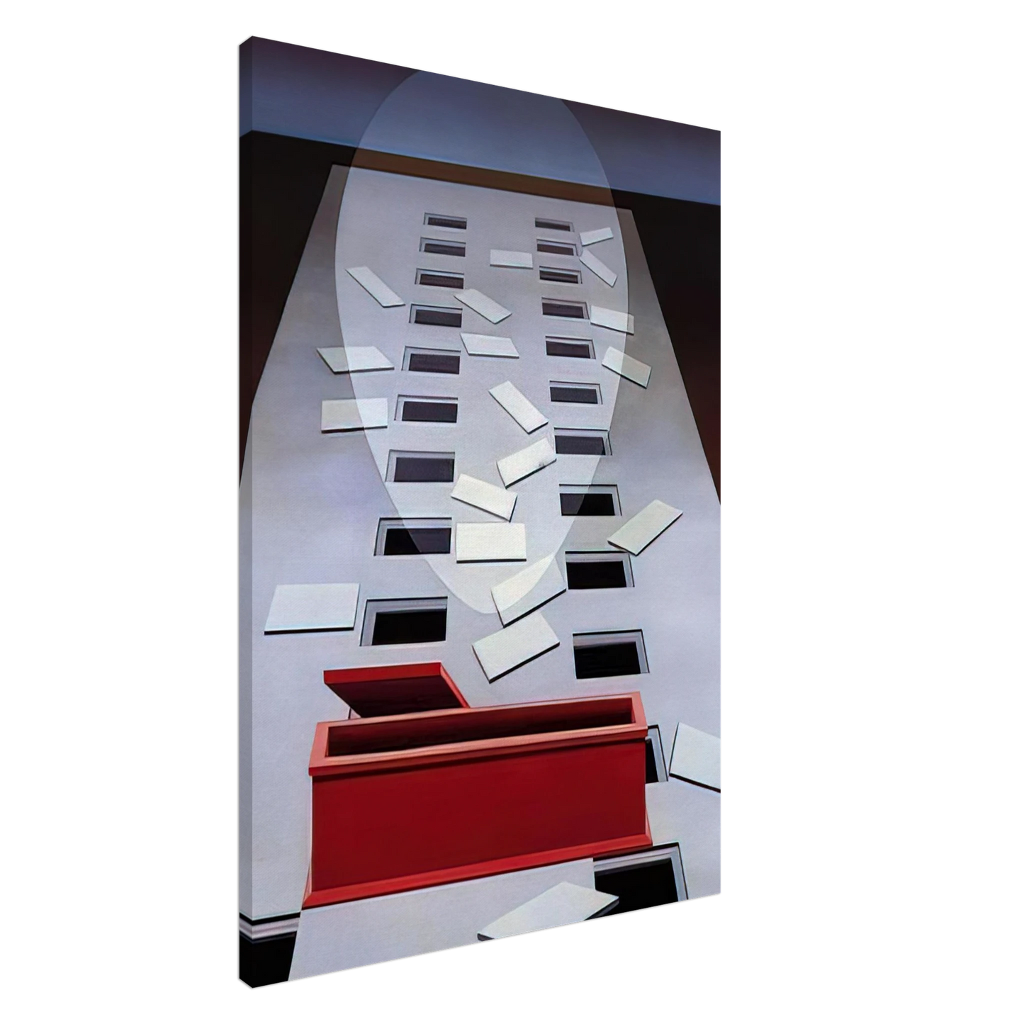 Clarence Holbrook Carter - Transection #3, After Fra Angelico - 1967 Canvas - 20x30 cm / 8x12 inches-canvas