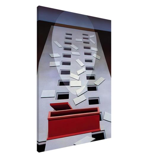 Clarence Holbrook Carter - Transection #3, After Fra Angelico - 1967 Canvas - 20x30 cm / 8x12 inches-canvas