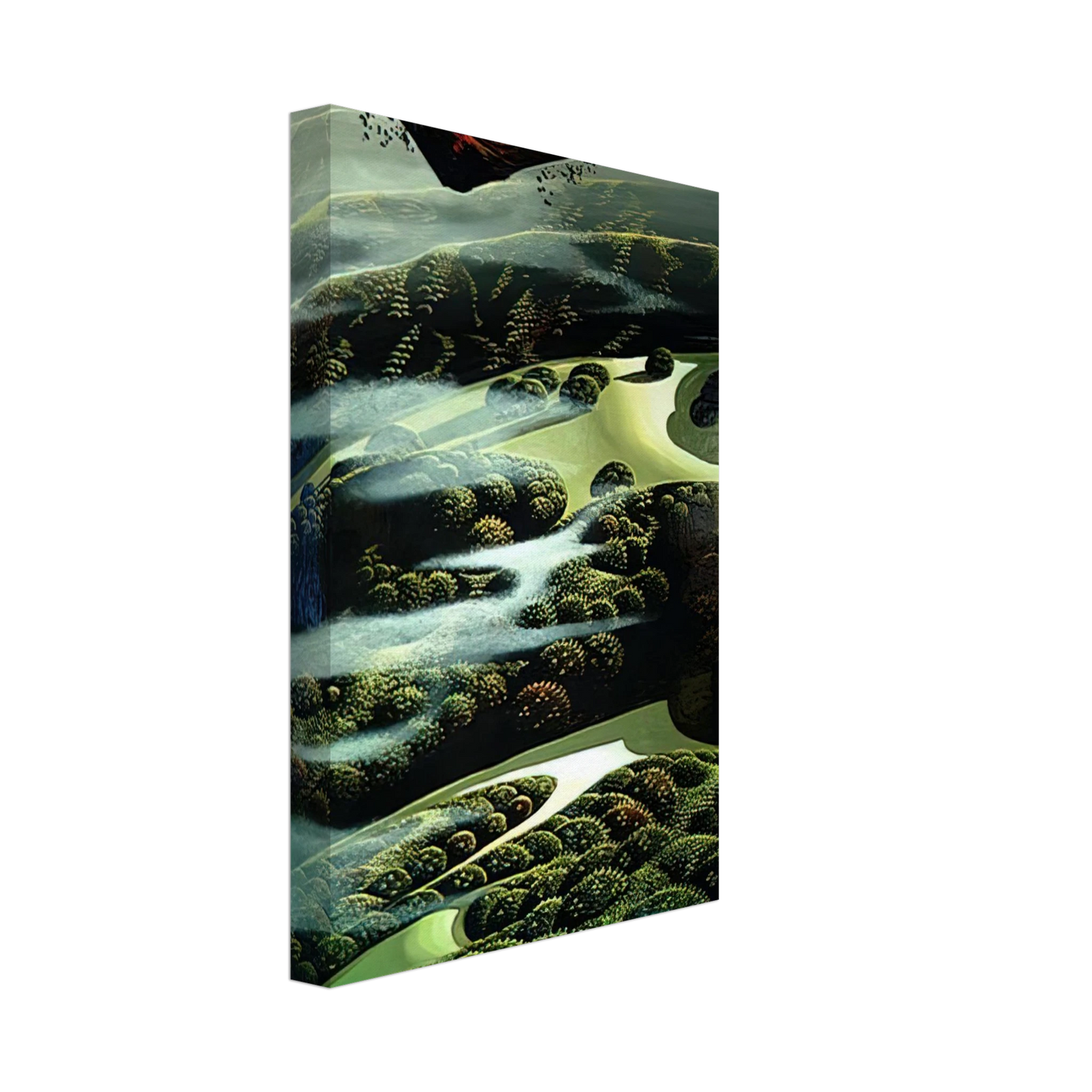 Eyvind Earle - Carmel Valley Memory Canvas - 40x60 cm / 16x24 inches-canvas