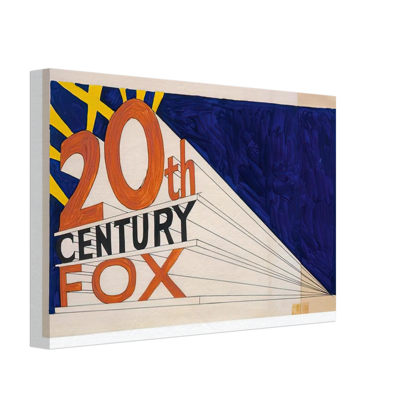 Edward Ruscha - TRADEMARK 7 1962 Canvas - 70x100 cm / 28x40 inches-canvas