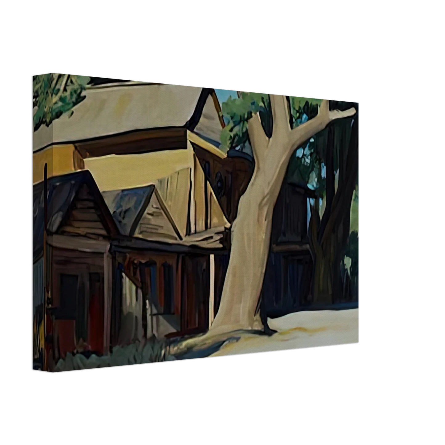 Maynard Dixon - OLD CHINATOWN CARSON CITY NEVADA 1937 Canvas - 70x100 cm / 28x40 inches-canvas