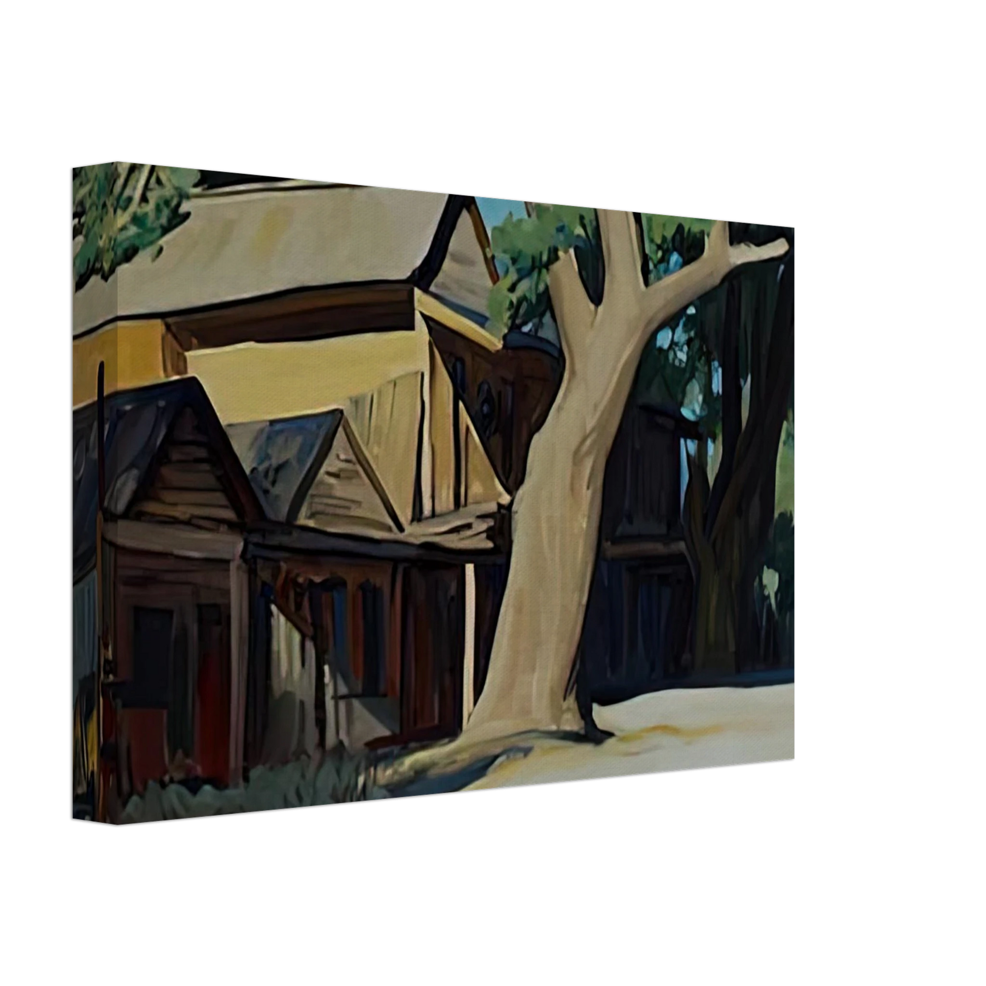 Maynard Dixon - OLD CHINATOWN CARSON CITY NEVADA 1937 Canvas - 70x100 cm / 28x40 inches-canvas