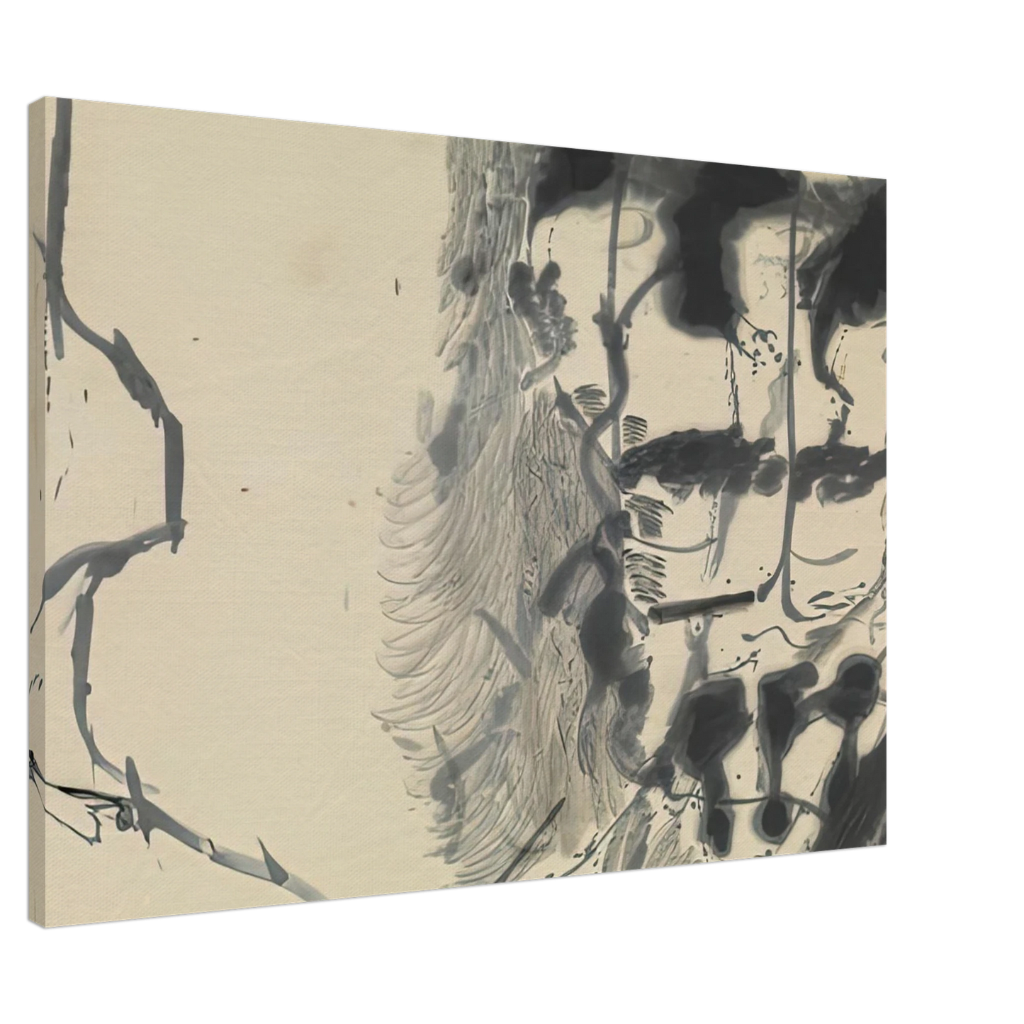 Helen Frankenthaler - New York Bamboo, 1957- Canvas - 20x30 cm / 8x12 inches-canvas