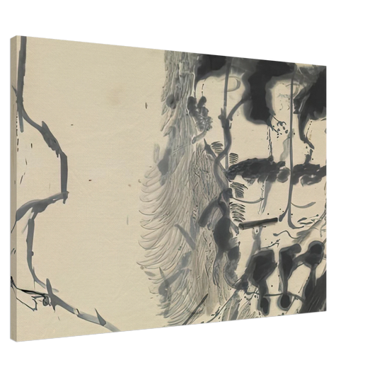 Helen Frankenthaler - New York Bamboo, 1957- Canvas - 20x30 cm / 8x12 inches-canvas