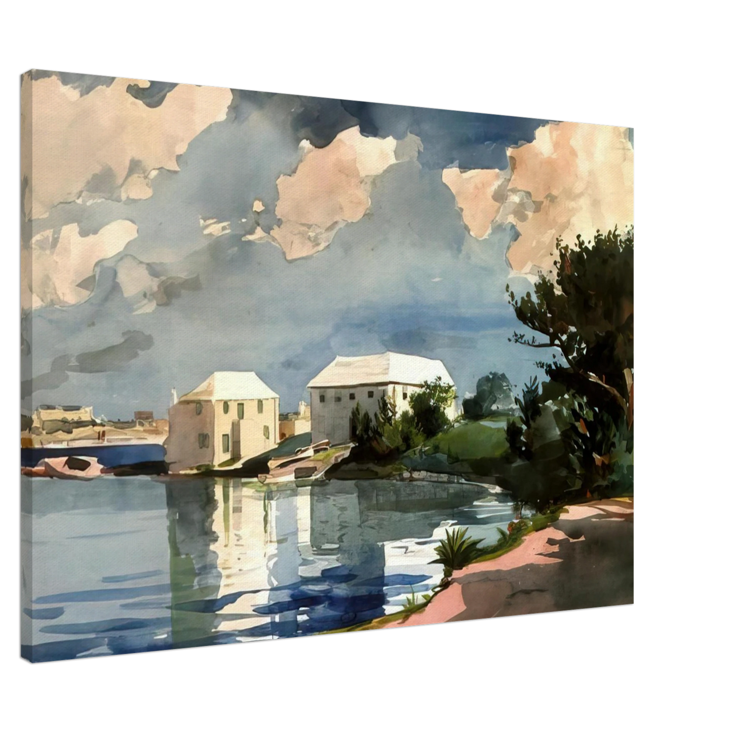 Winslow Homer - SALT KETTLE BERMUDA Canvas - 20x30 cm / 8x12 inches-canvas