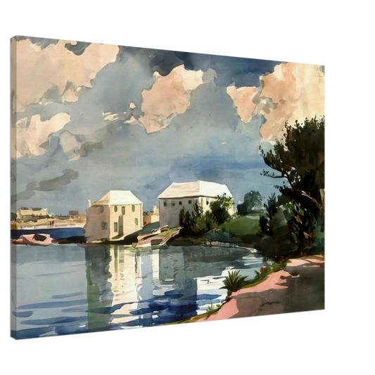 Winslow Homer - SALT KETTLE BERMUDA Canvas - 20x30 cm / 8x12 inches-canvas