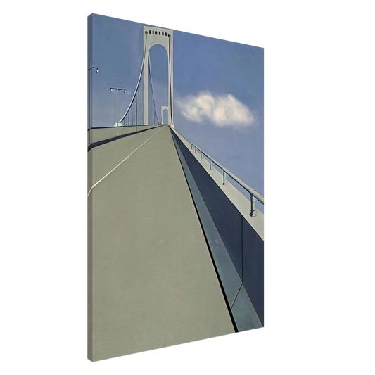 Ralston Crawford - Whitestone Bridge - 1940 Canvas - 20x30 cm / 8x12 inches-canvas