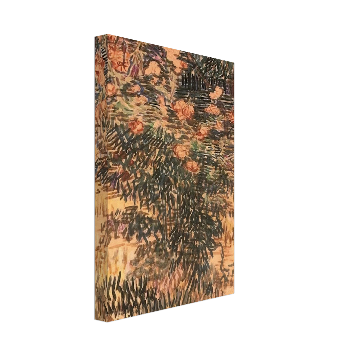 Vincent van Gogh - Oleanders, the Hospital Garden at Saint-Remy Canvas - 70x100 cm / 28x40 inches-canvas