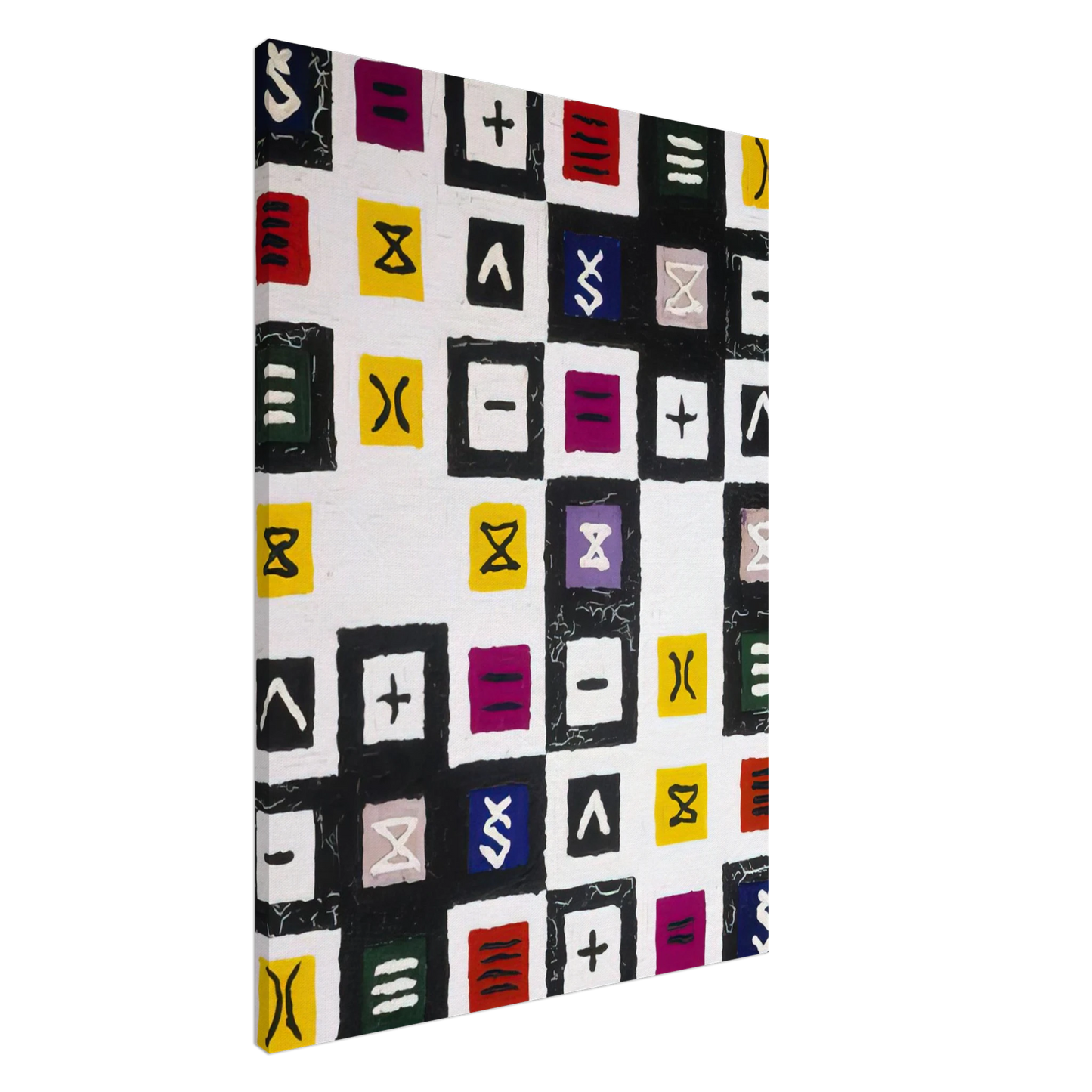 Alfred Jensen - The Great Mystery II - 1960 Canvas - 20x30 cm / 8x12 inches-canvas