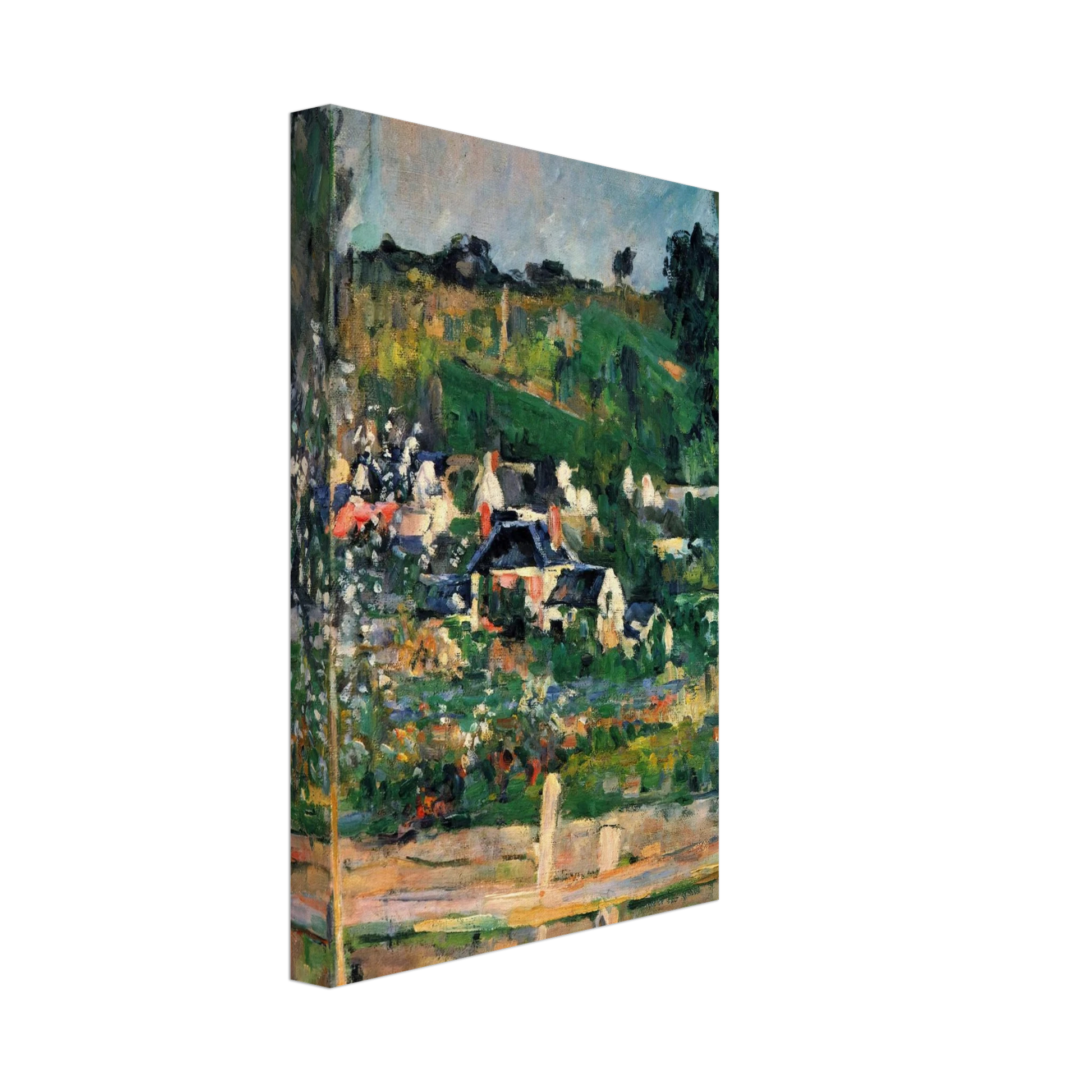 Paul Cezanne - View of Auvers Canvas - 40x60 cm / 16x24 inches-canvas