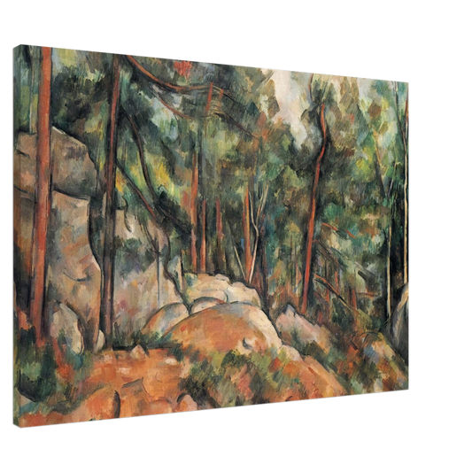 Paul Cezanne - In the Forest Canvas - 20x30 cm / 8x12 inches-canvas