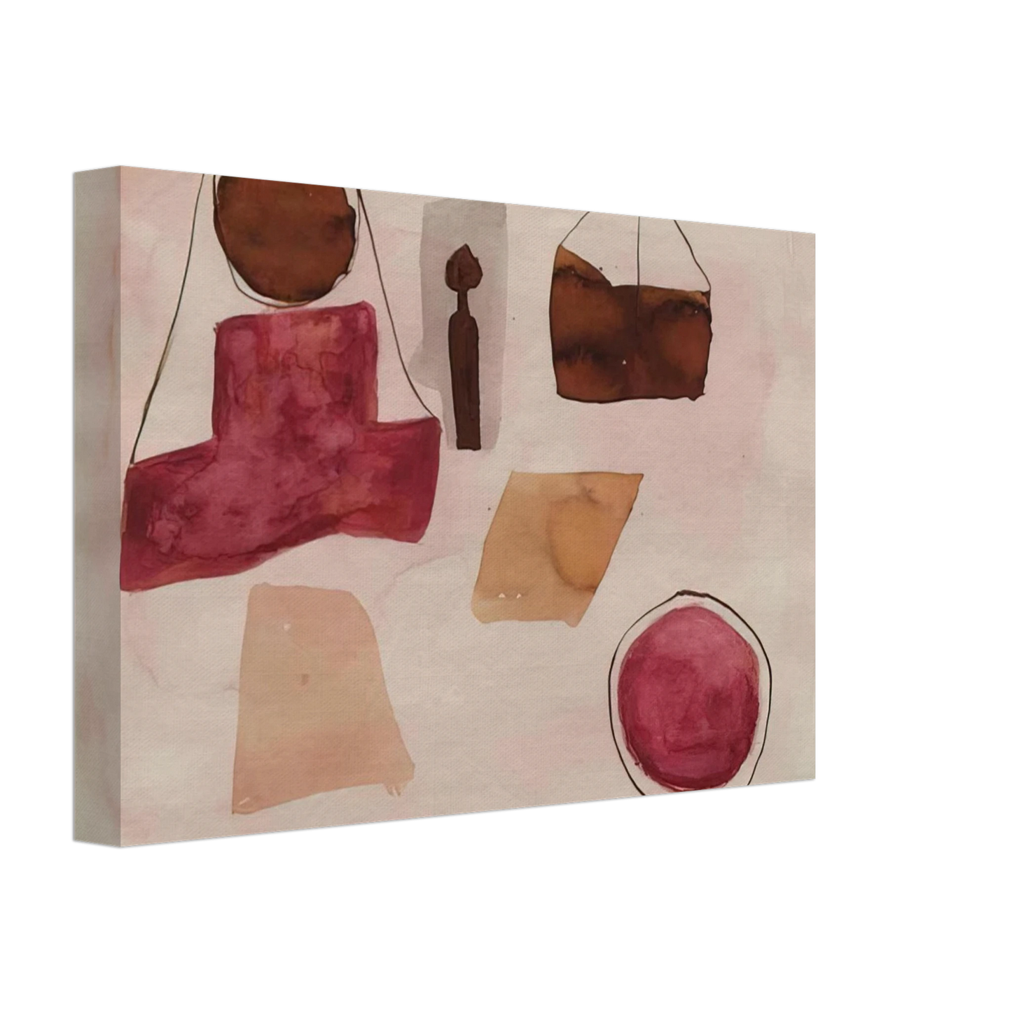 Julius Bissier - 15.Febr.62 - 1962 Canvas - 70x100 cm / 28x40 inches-canvas