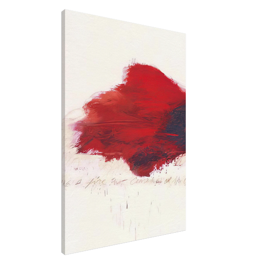 Cy Twombly - Fifty Days at Iliam. The Fire that Consumes All before It Canvas - 20x30 cm / 8x12 inches-canvas