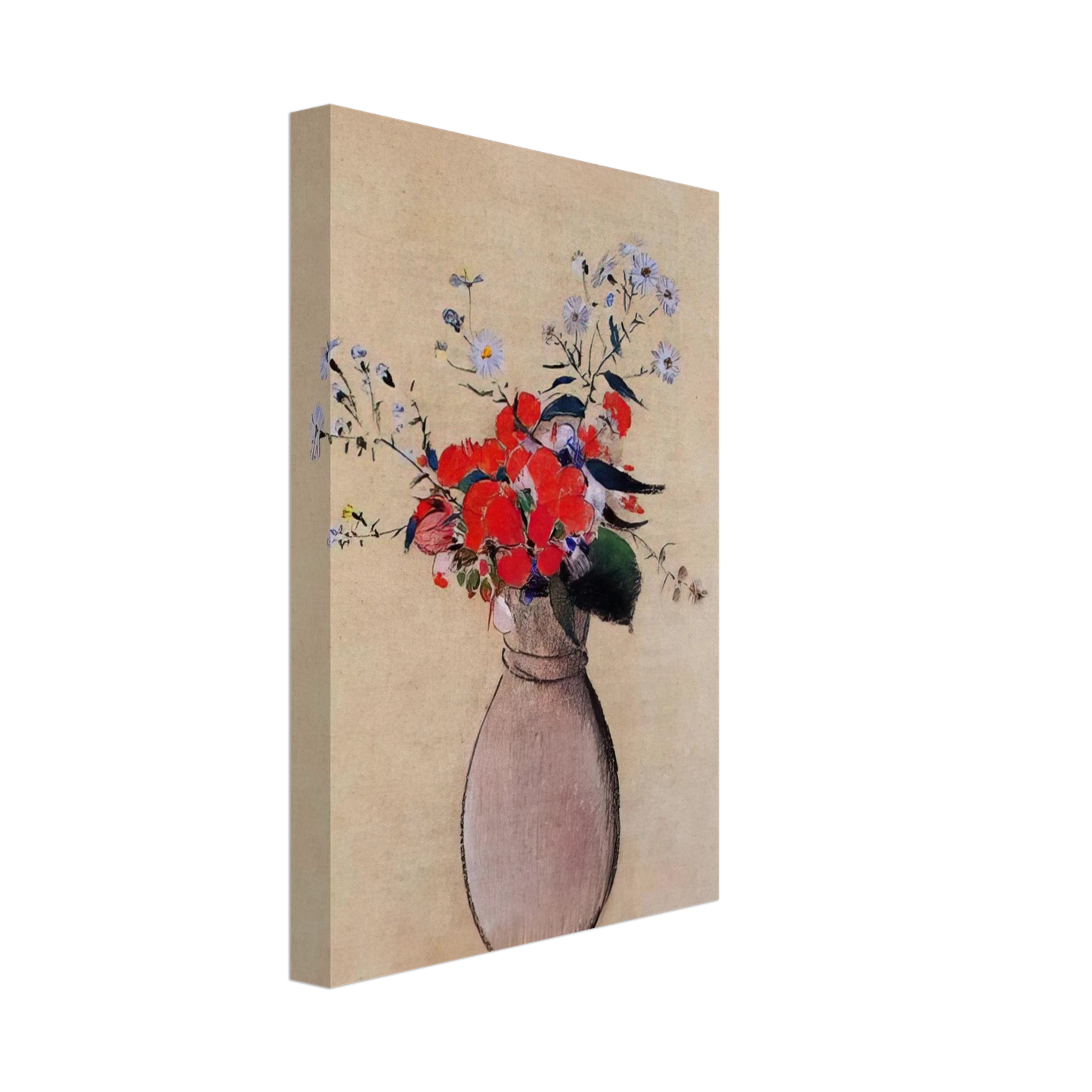 Odilon Redon - BOUQUET OF FLOWERS 2 Canvas - 40x60 cm / 16x24 inches-canvas