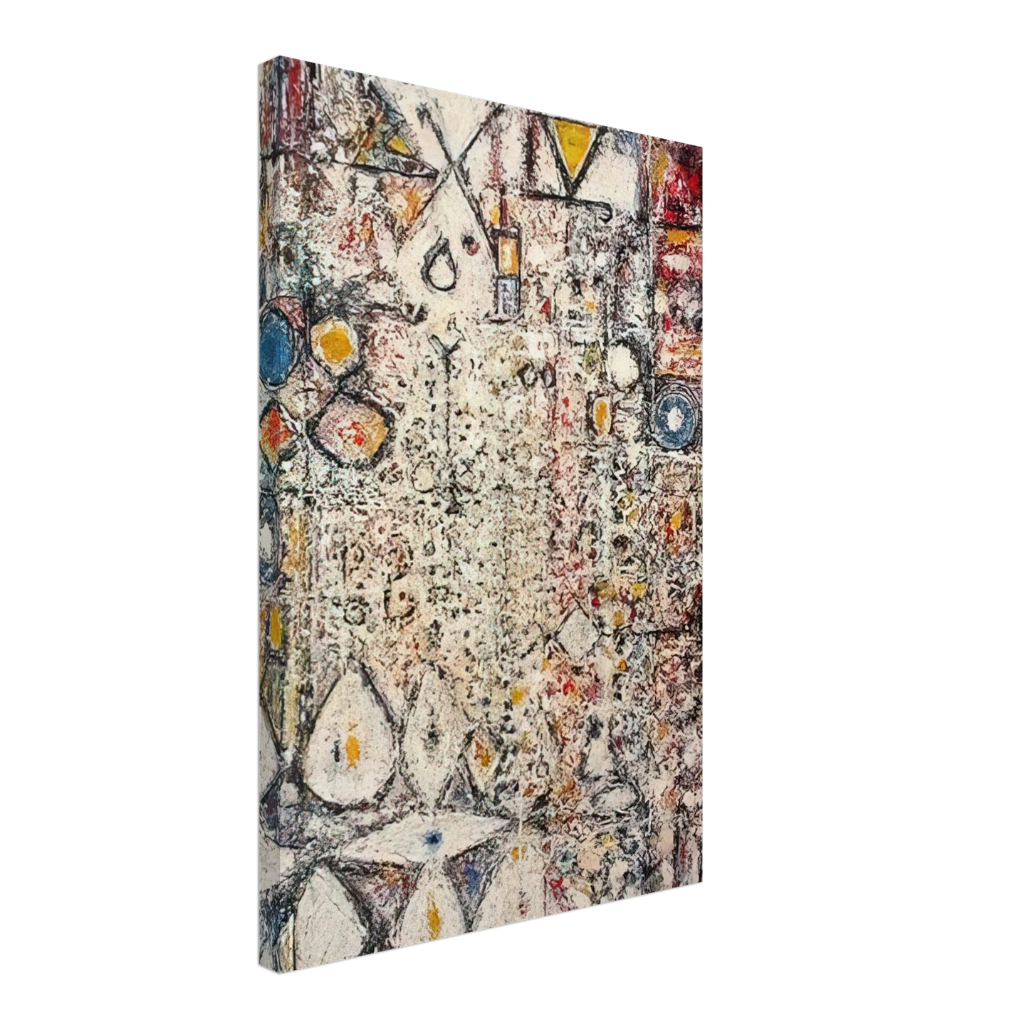 Richard Pousette-Dart - White Gothic #3 - 1957 Canvas - 40x60 cm / 16x24 inches-canvas