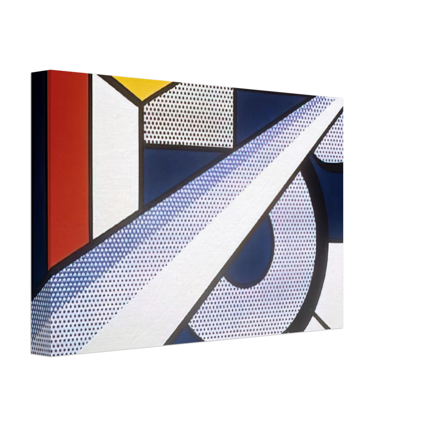 Roy Lichtenstein - MODERN PAINTING WITH WEDGE 1967 Canvas - 70x100 cm / 28x40 inches-canvas