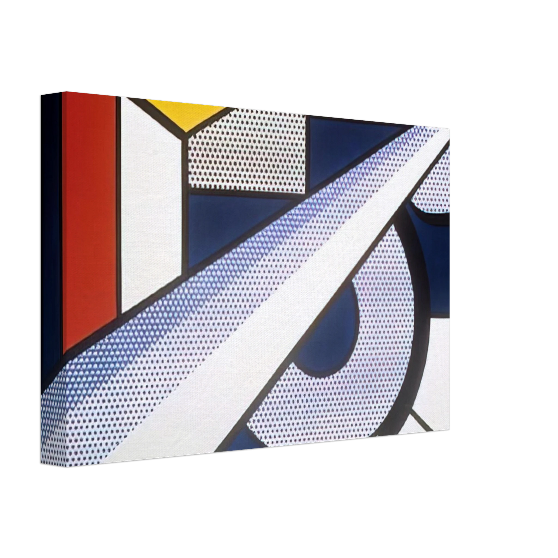 Roy Lichtenstein - MODERN PAINTING WITH WEDGE 1967 Canvas - 70x100 cm / 28x40 inches-canvas