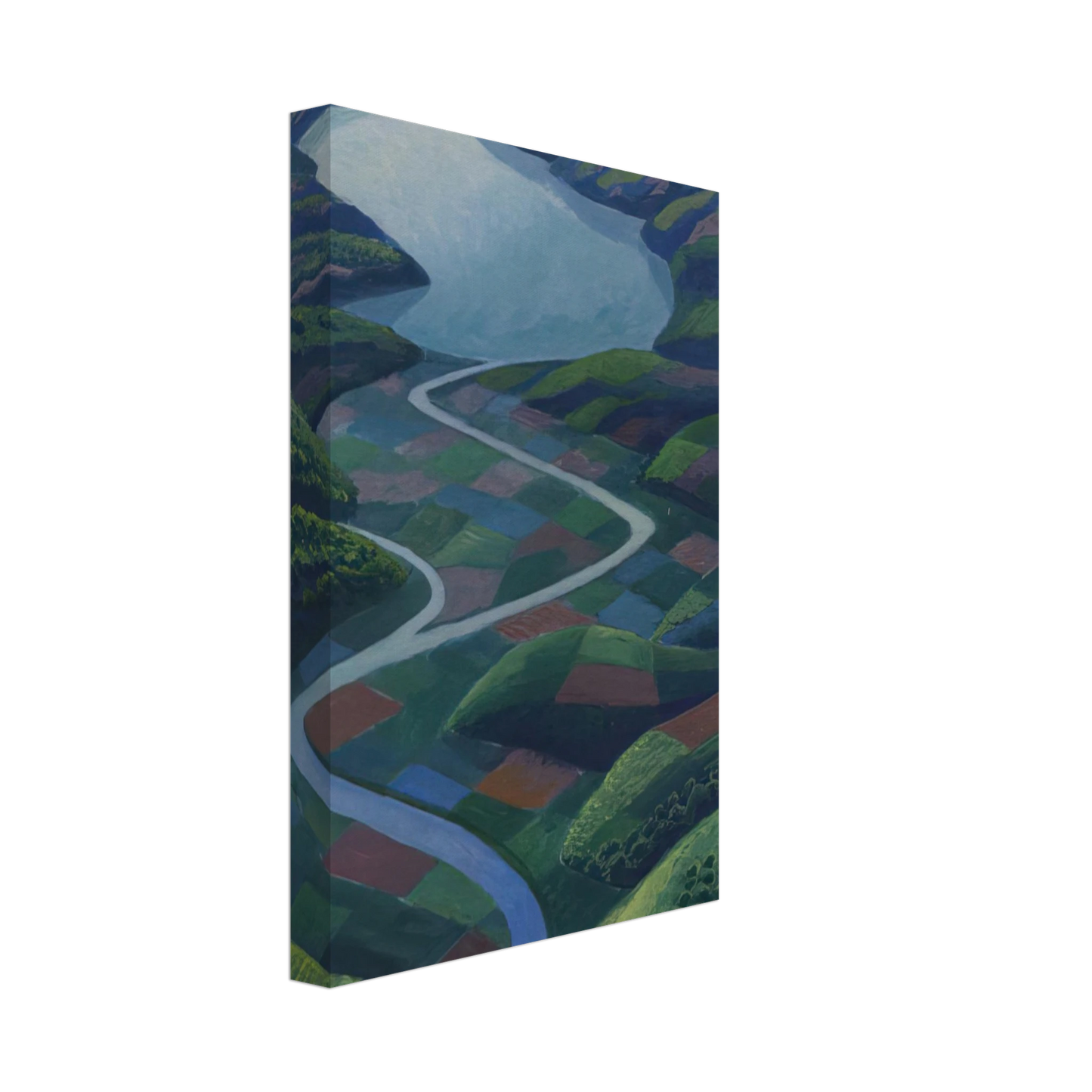 Gerardo Dottori - Paesaggio Aereo - 1936 Canvas - 40x60 cm / 16x24 inches-canvas