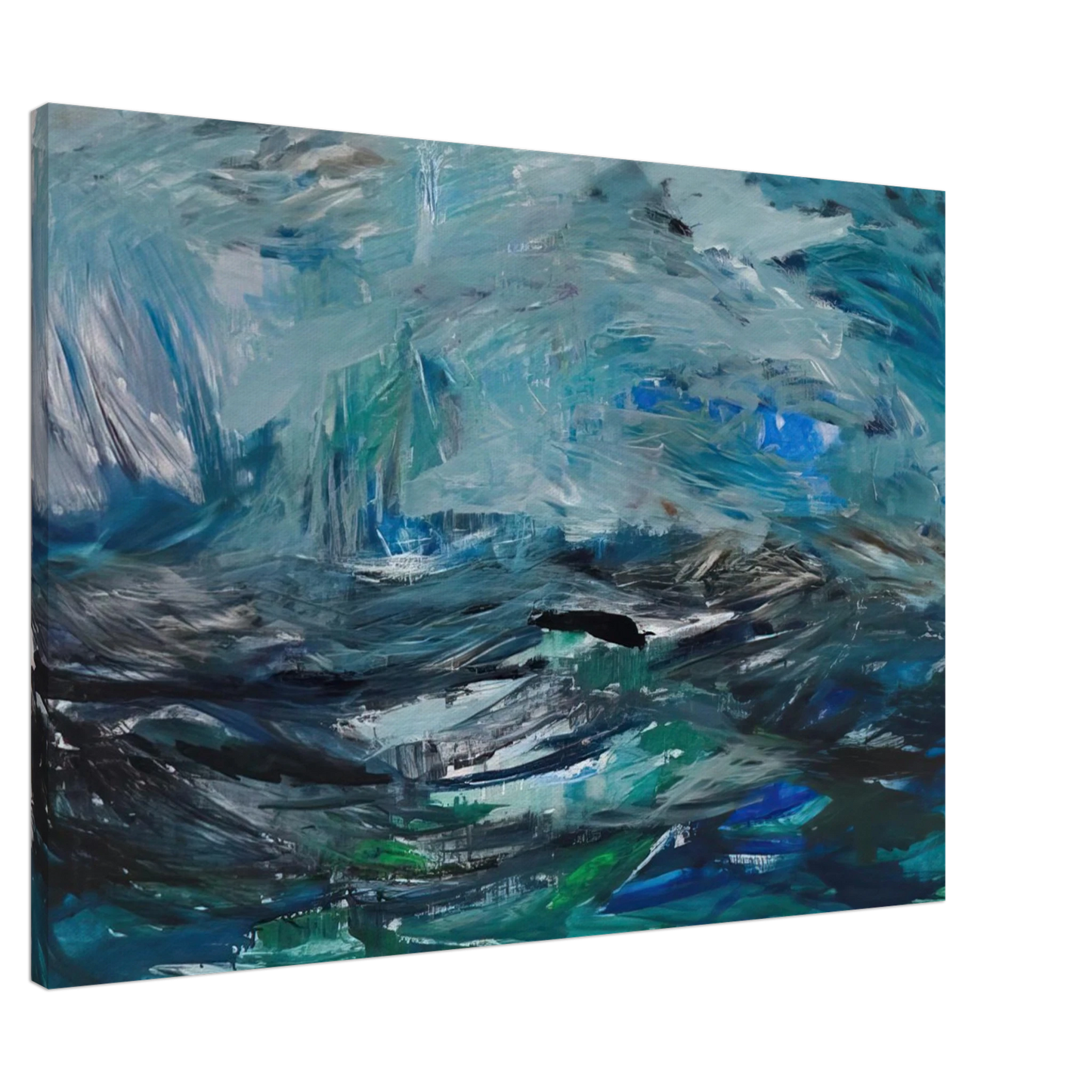 Tove Jansson - Abstract Sea - 1963 Canvas - 20x30 cm / 8x12 inches-canvas