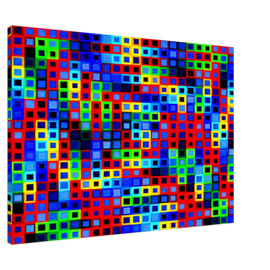 Victor Vasarely - Orion-K - 1972 Canvas - 20x30 cm / 8x12 inches-canvas