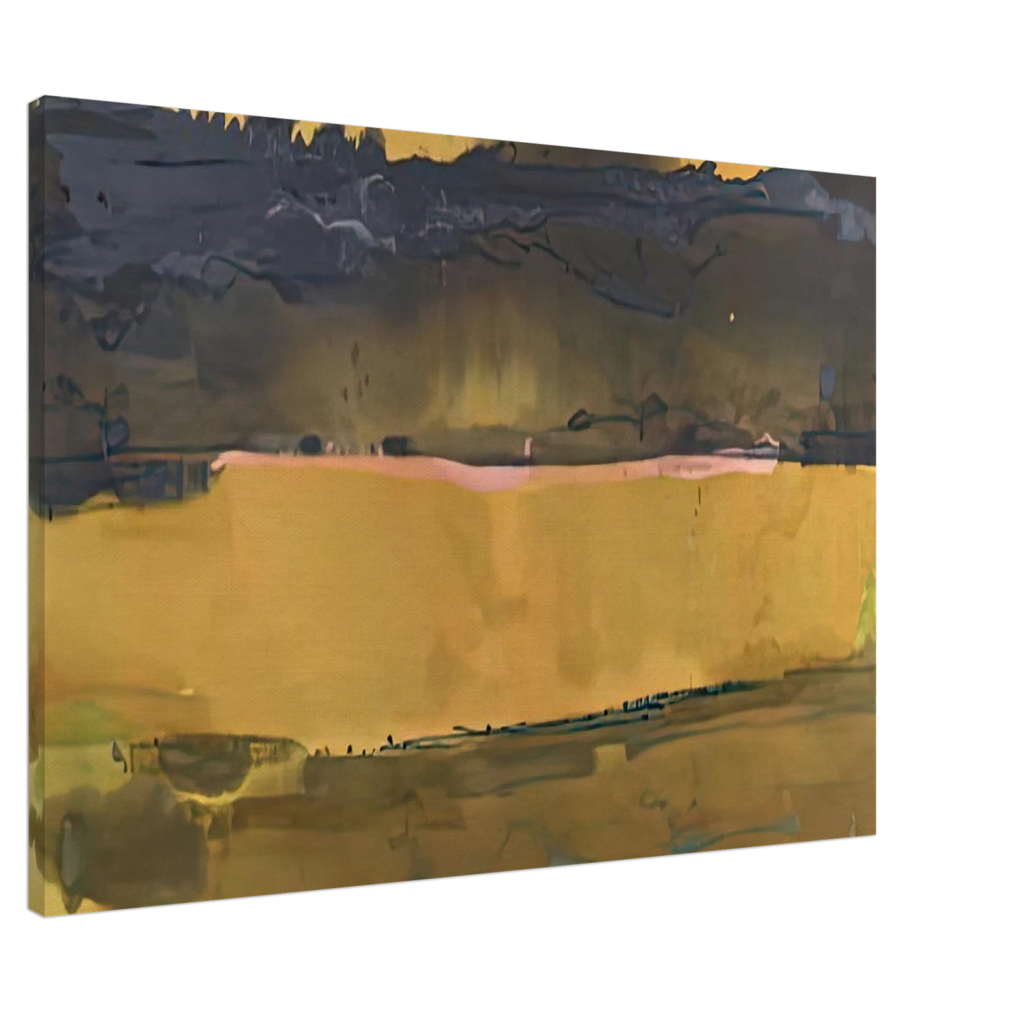 Helen Frankenthaler - Shippan October, 1981- Canvas - 20x30 cm / 8x12 inches-canvas