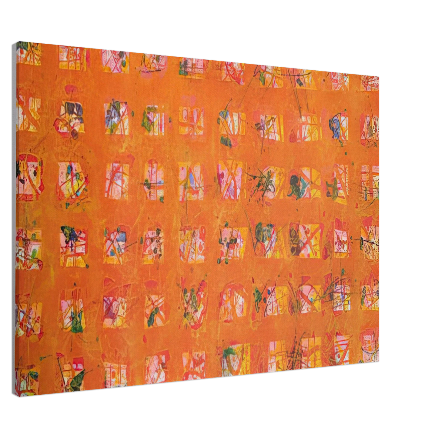 Sam Francis - Pioggia d'Oro  Golden Rain  Canvas - 20x30 cm / 8x12 inches-canvas