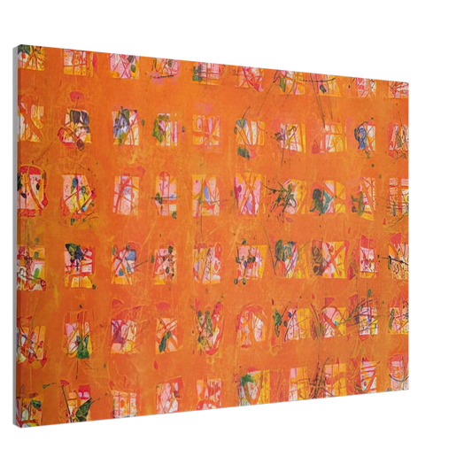 Sam Francis - Pioggia d'Oro  Golden Rain  Canvas - 20x30 cm / 8x12 inches-canvas