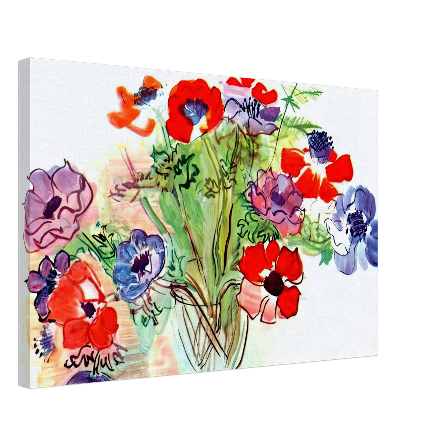 Raoul Dufy - BOUQUET OF FLOWERS 1937 Canvas - 40x60 cm / 16x24 inches-canvas