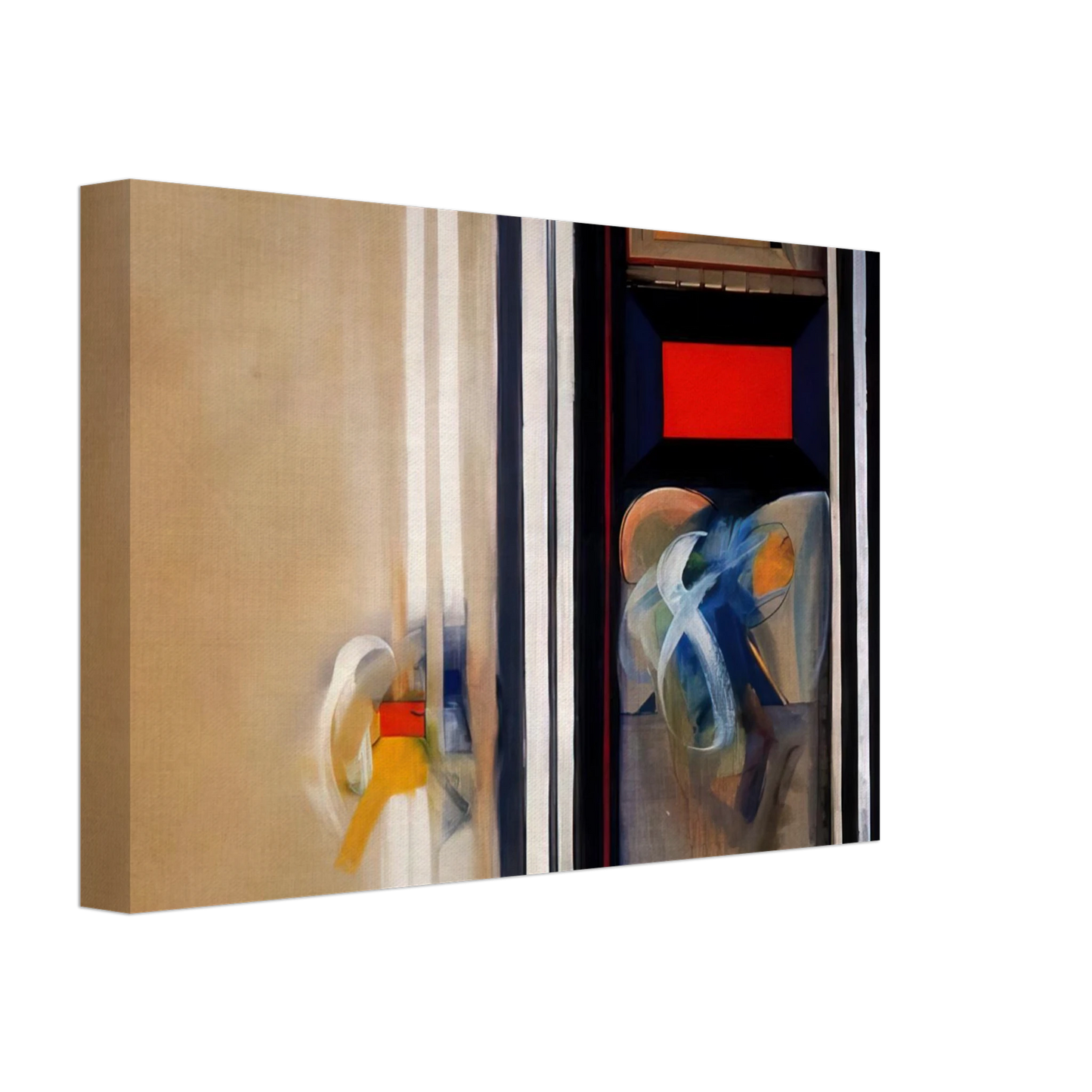 Miriam Schapiro - Treasury - Abstract Expressionism Canvas - 40x60 cm / 16x24 inches-canvas