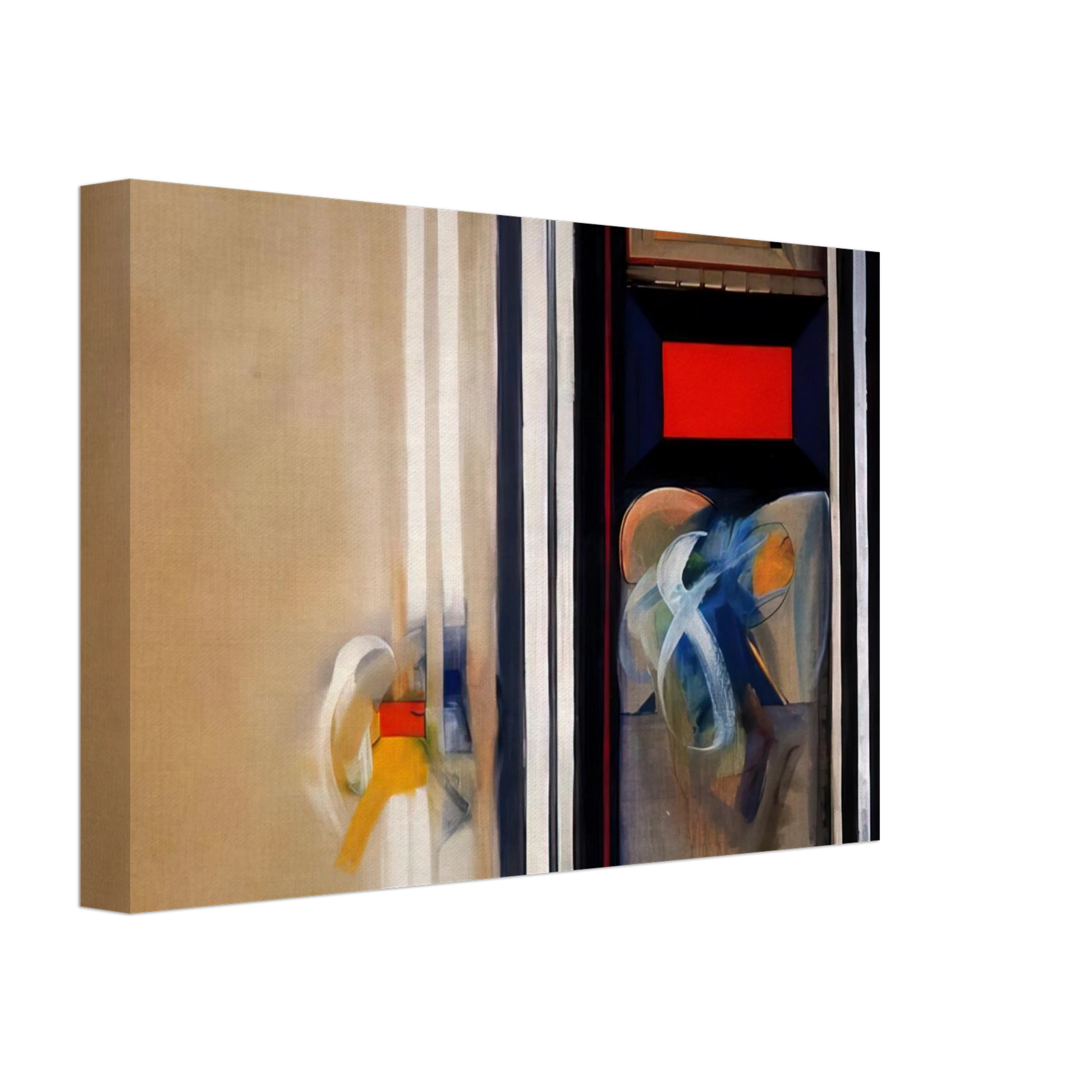 Miriam Schapiro - Treasury - Abstract Expressionism Canvas - 40x60 cm / 16x24 inches-canvas