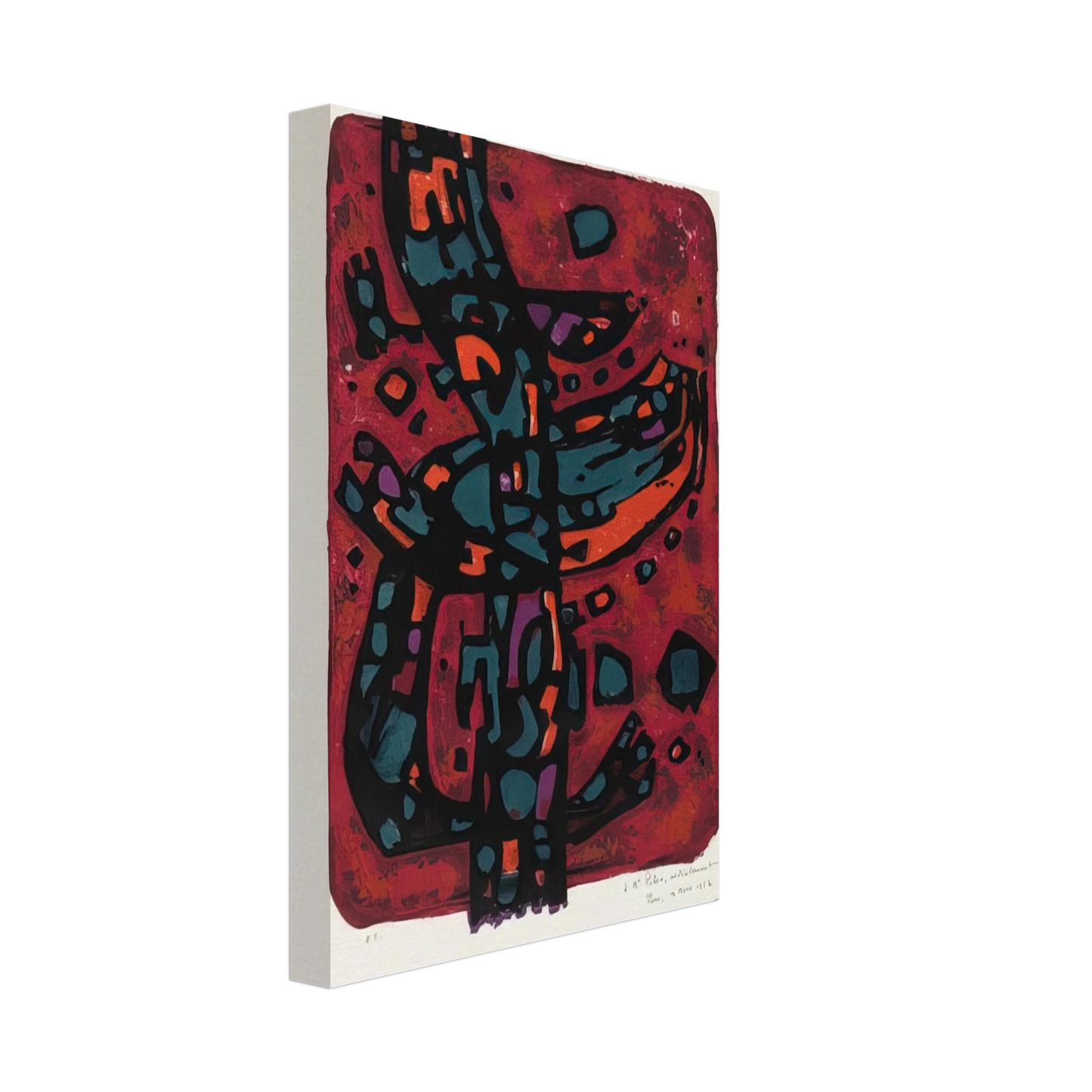 Alfred Manessier - Living Flame - 1954 Canvas - 70x100 cm / 28x40 inches-canvas