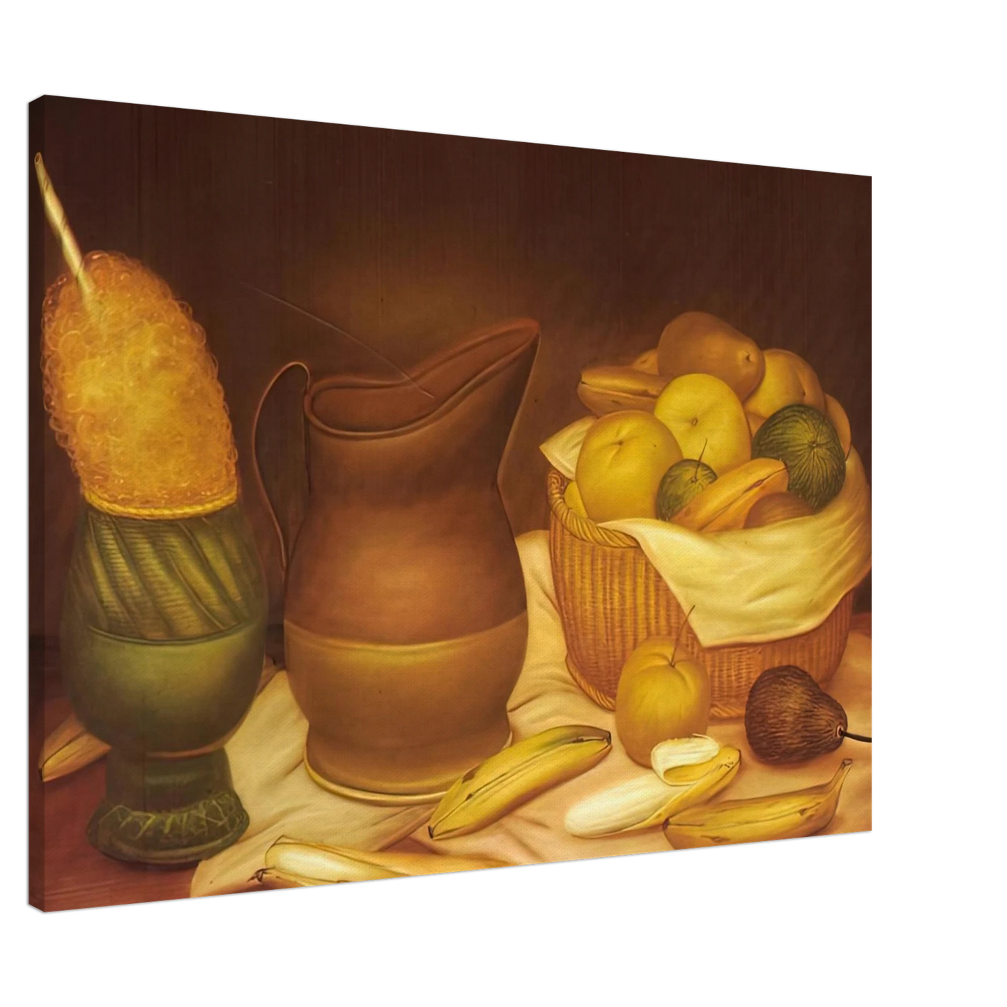 Fernando Botero - STILL LIFE 2 Canvas - 20x30 cm / 8x12 inches-canvas