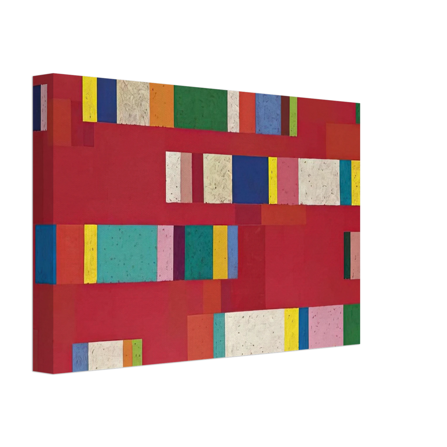 Piero Dorazio - Rosso Perugino - 1979 Canvas - 70x100 cm / 28x40 inches-canvas