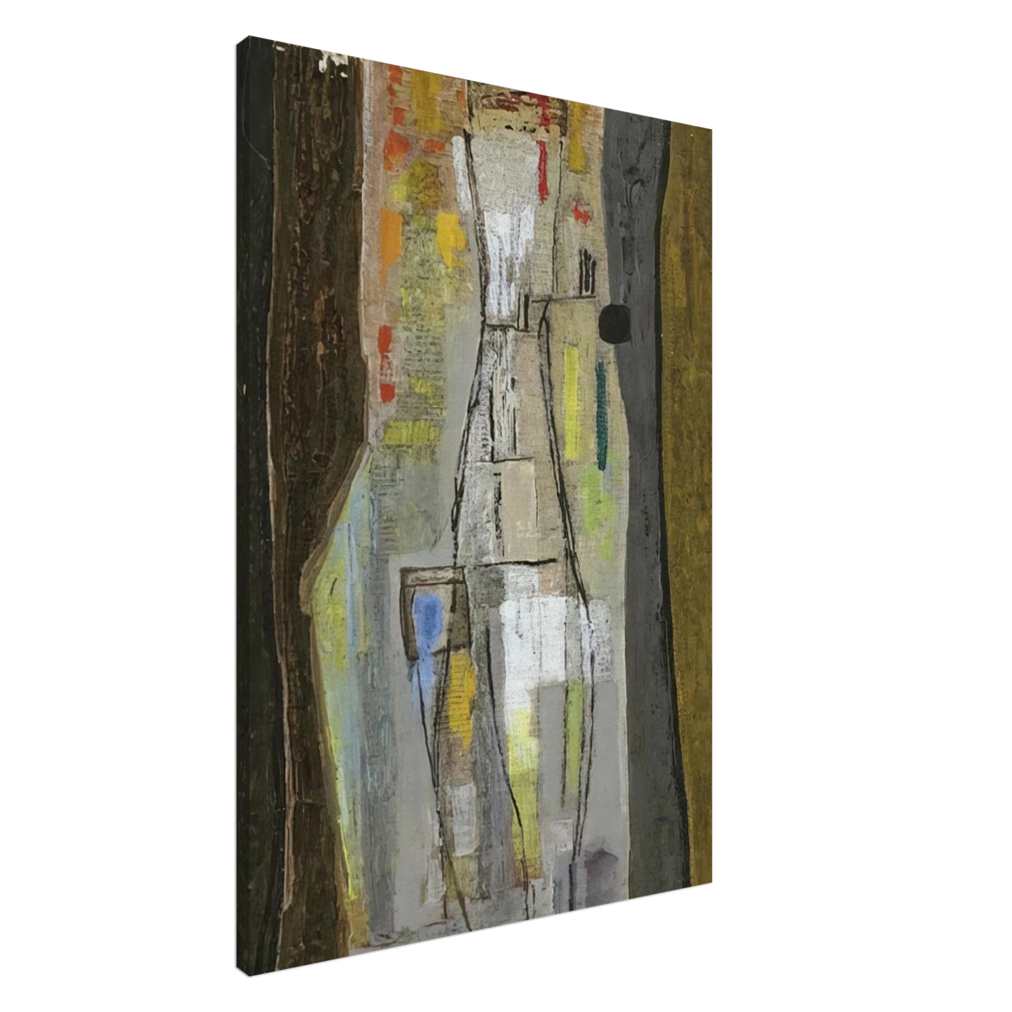 Bice Lazzari - Stratificazione I - Art Informel Canvas - 20x30 cm / 8x12 inches-canvas