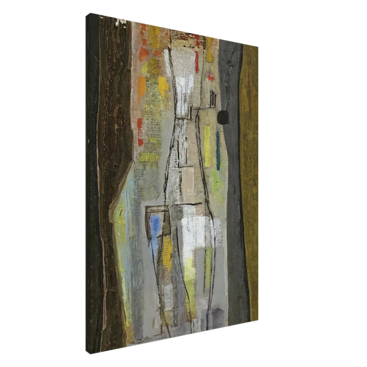 Bice Lazzari - Stratificazione I - Art Informel Canvas - 20x30 cm / 8x12 inches-canvas