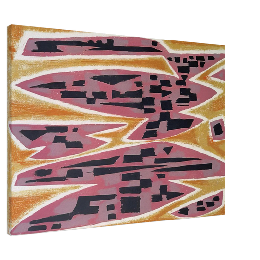 Alfred Manessier - Abstract Composition - 1955 Canvas - 20x30 cm / 8x12 inches-canvas