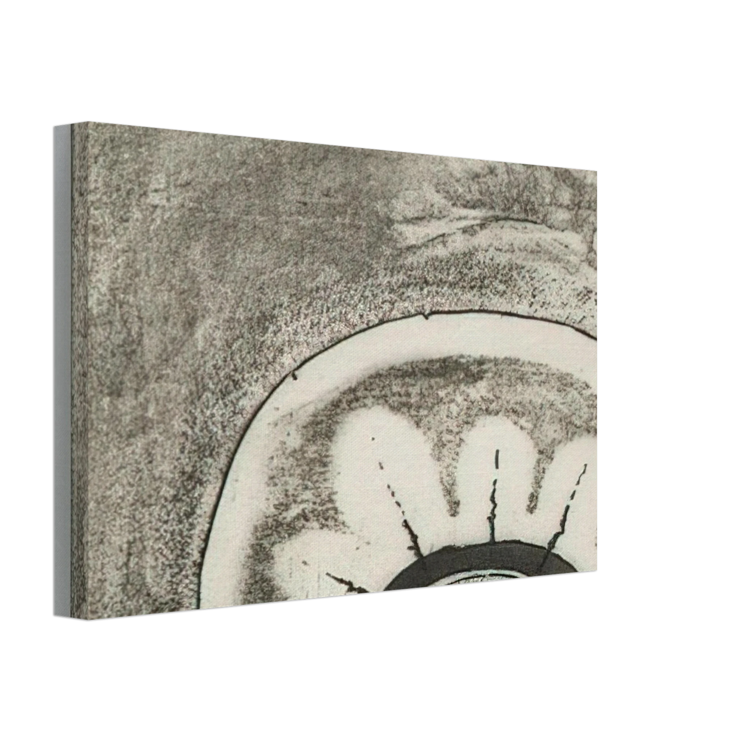 Lee Bontecou - FIFTH STONE SIXTH STONE 1968 Canvas - 40x60 cm / 16x24 inches-canvas