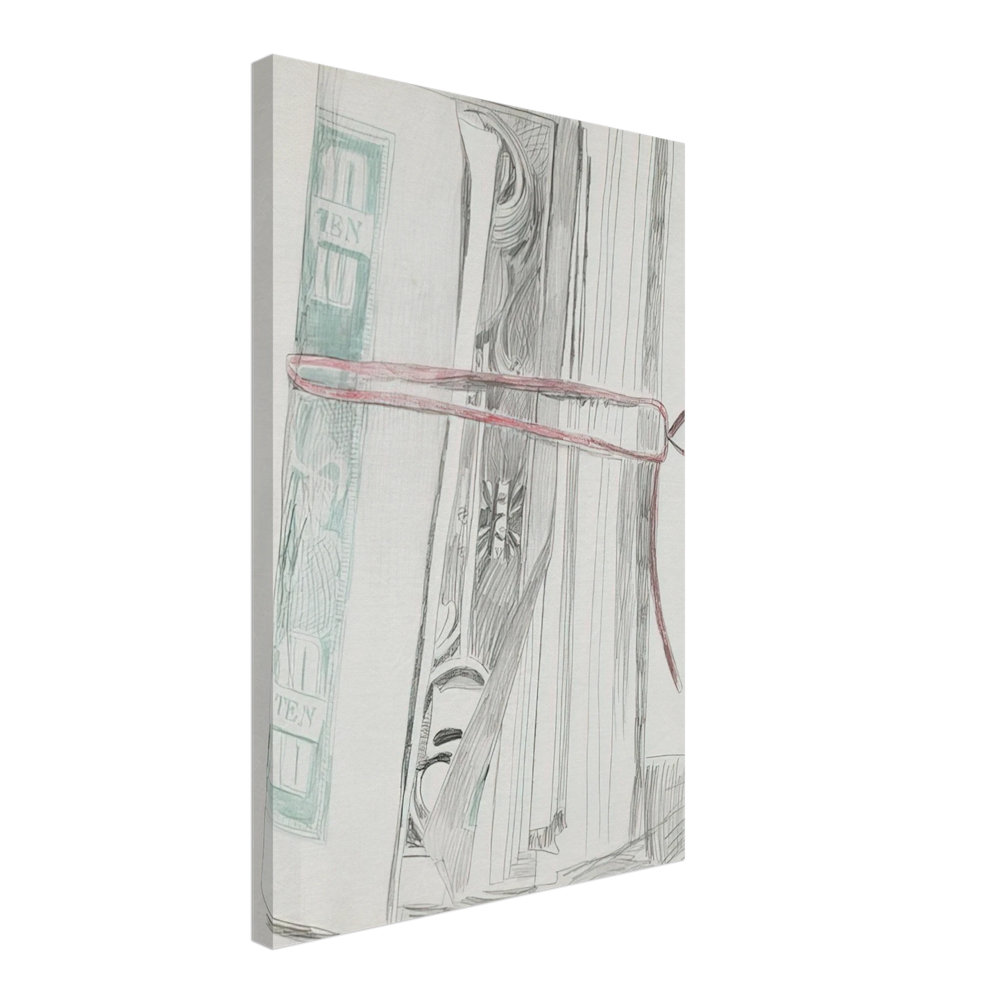 Andy Warhol - Roll of Bills Canvas - 70x100 cm / 28x40 inches-canvas