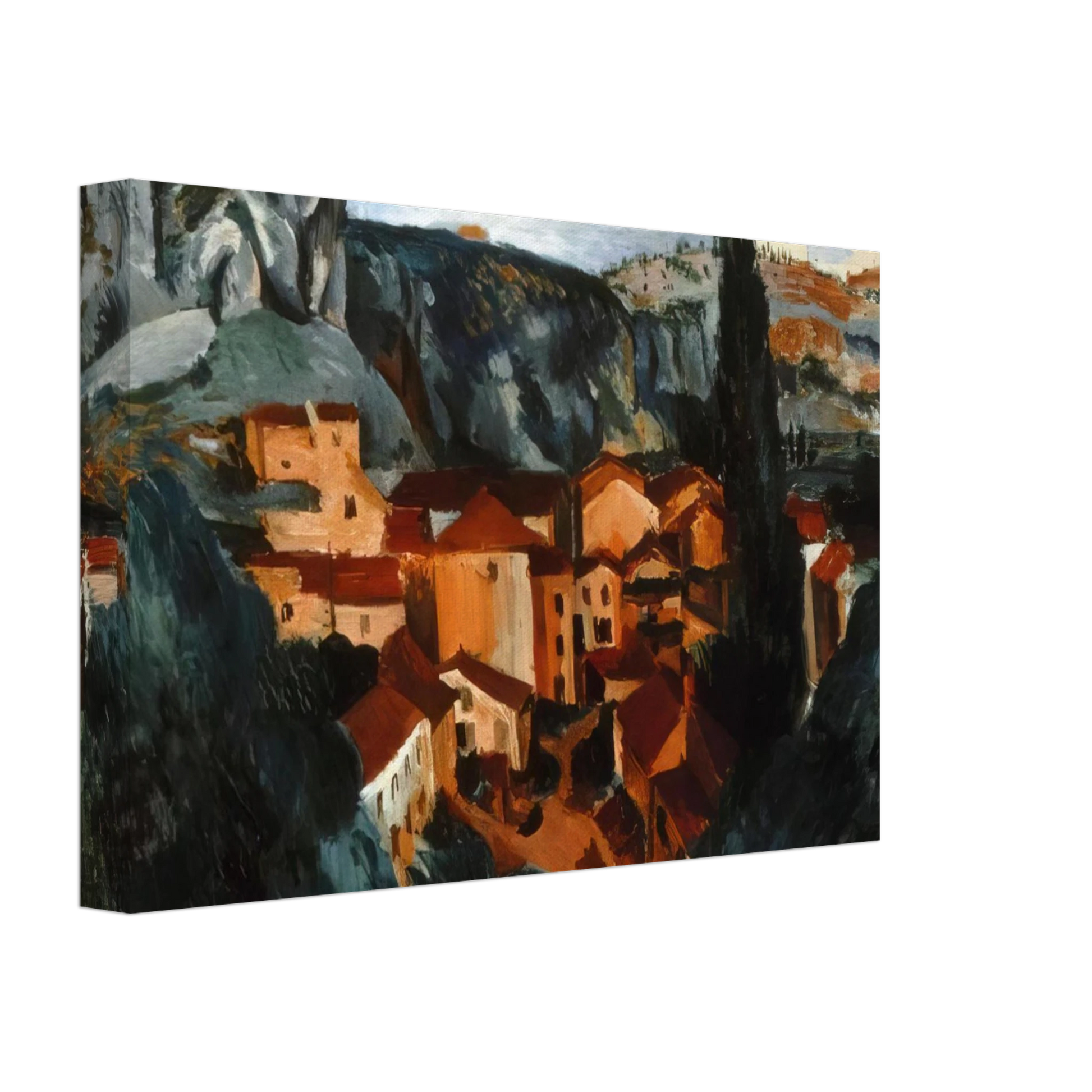 Andre Derain - A VILLAGE Canvas - 40x60 cm / 16x24 inches-canvas