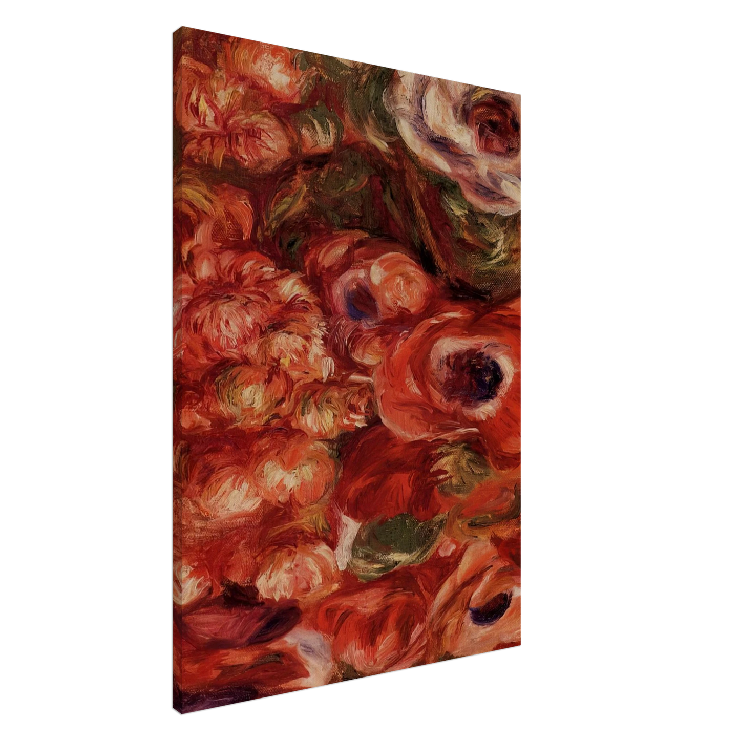 Pierre-Auguste Renoir - Anemonies Canvas - 20x30 cm / 8x12 inches-canvas