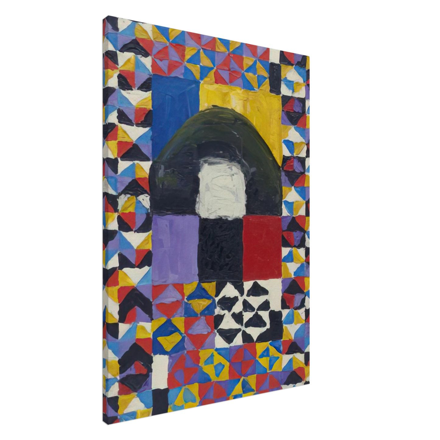 Alfred Jensen - Tattoed - 1958 Canvas - 20x30 cm / 8x12 inches-canvas