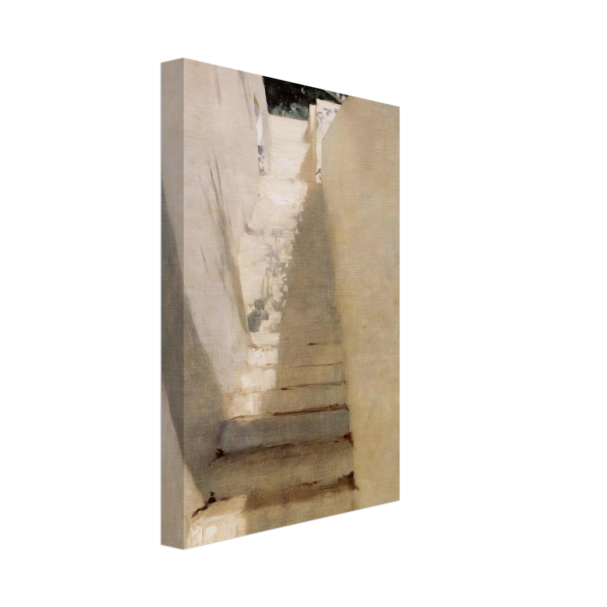 John Singer Sargent - Staircase in Capri Canvas - 40x60 cm / 16x24 inches-canvas