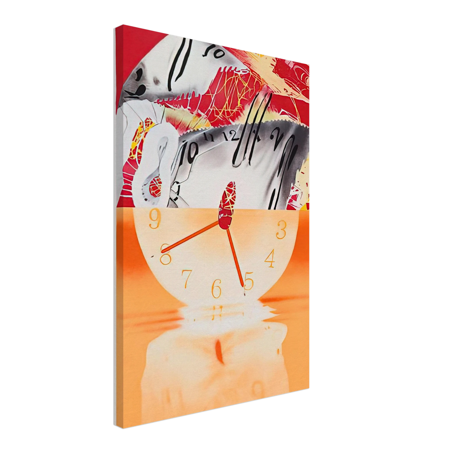 James Rosenquist - Hole in the Center of the Clock Canvas - 40x60 cm / 16x24 inches-canvas