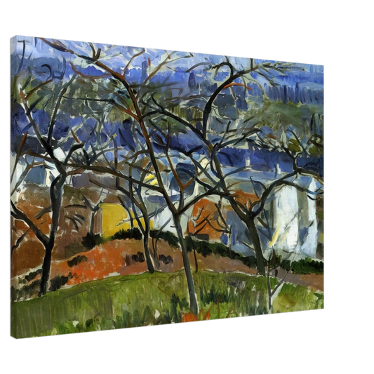 Andre Derain - LANDSCAPE NEAR CHATOU 1904 Canvas - 20x30 cm / 8x12 inches-canvas
