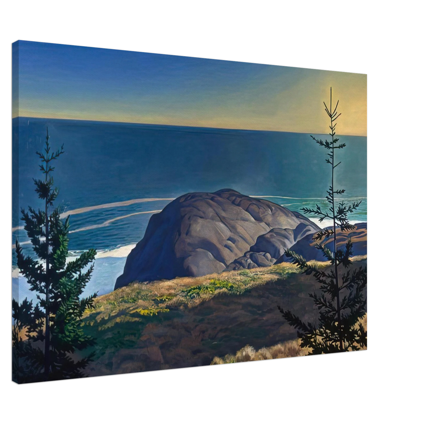 Rockwell Kent - Young Spruces, Maine Coast Canvas - 20x30 cm / 8x12 inches-canvas