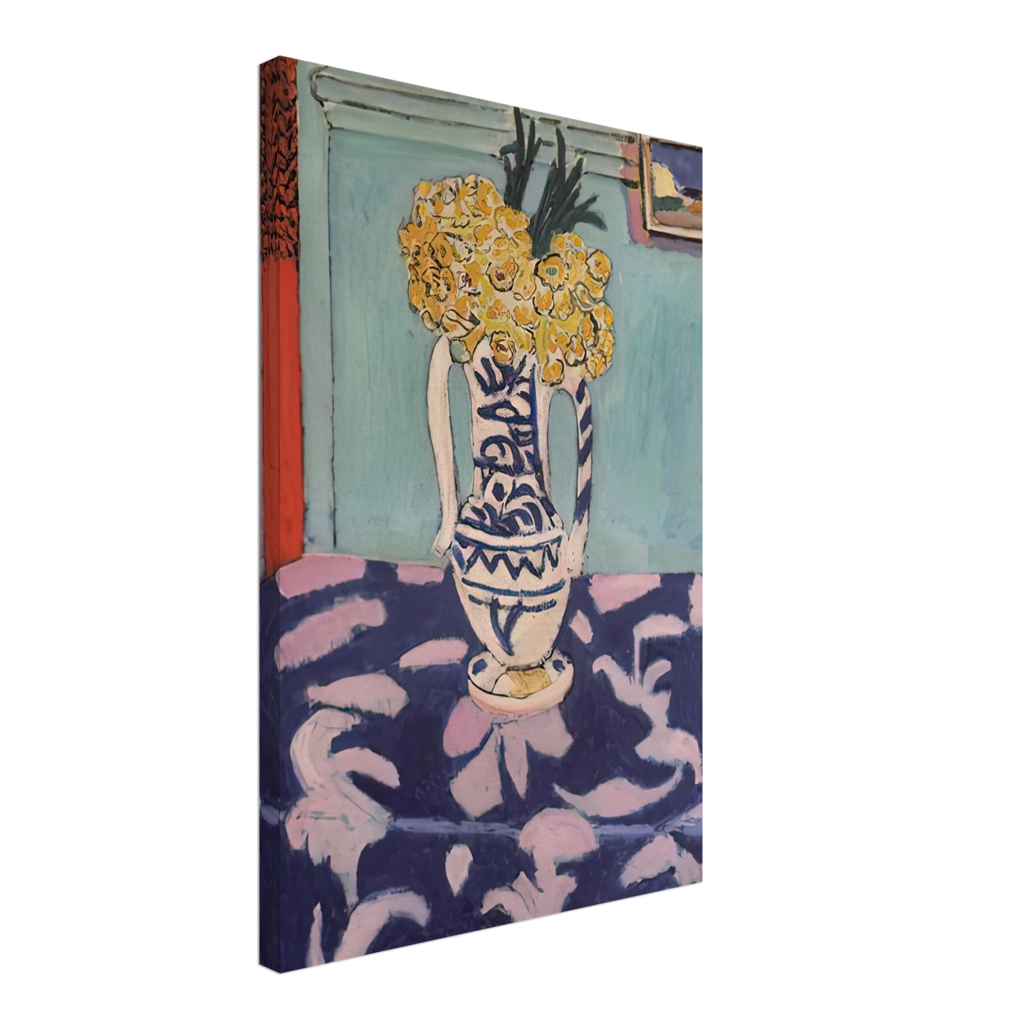 Henri Matisse - LES COUCOUS TAPIS BLEU ET ROSE 1911 Canvas - 40x60 cm / 16x24 inches-canvas