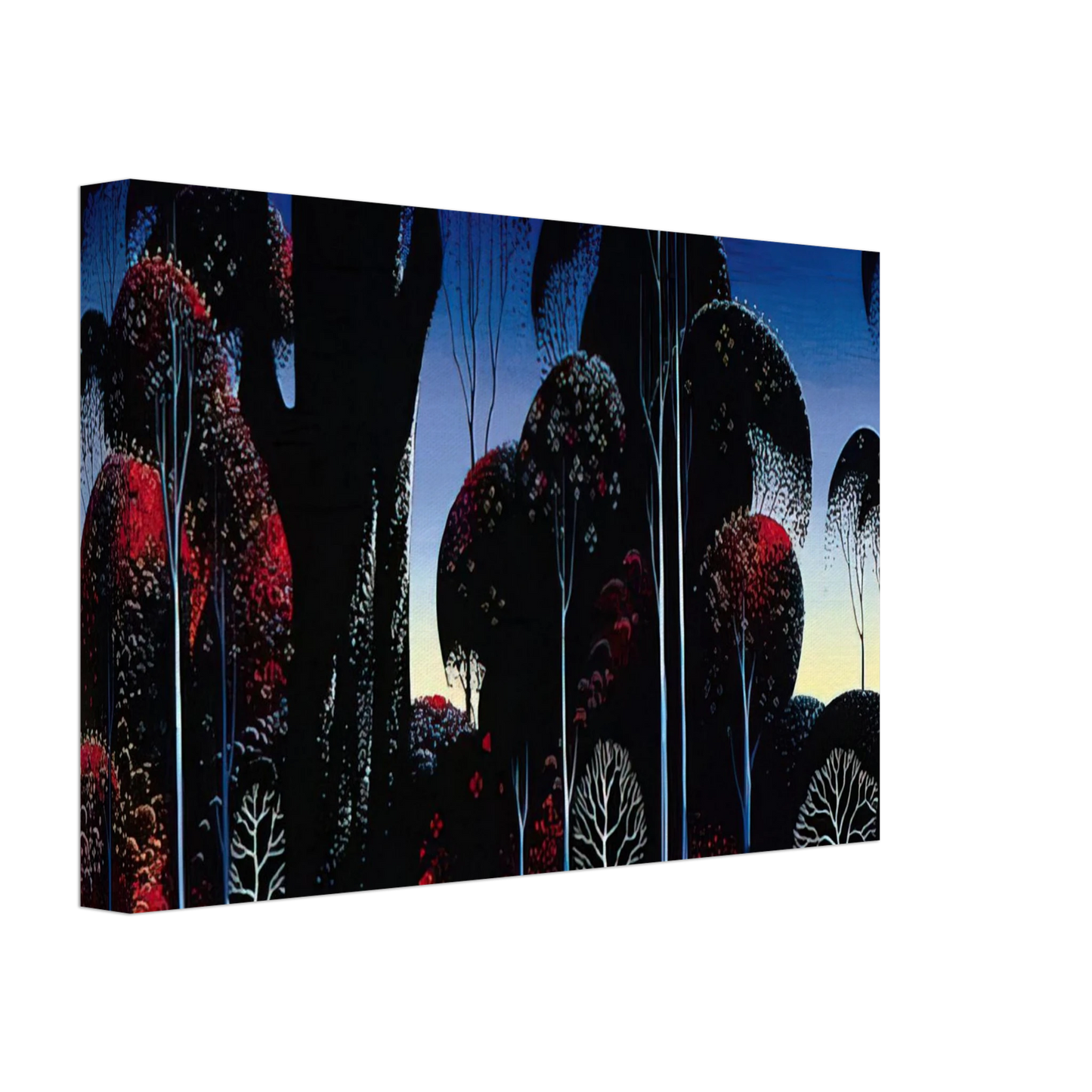 Eyvind Earle - Dark Silence Canvas - 70x100 cm / 28x40 inches-canvas