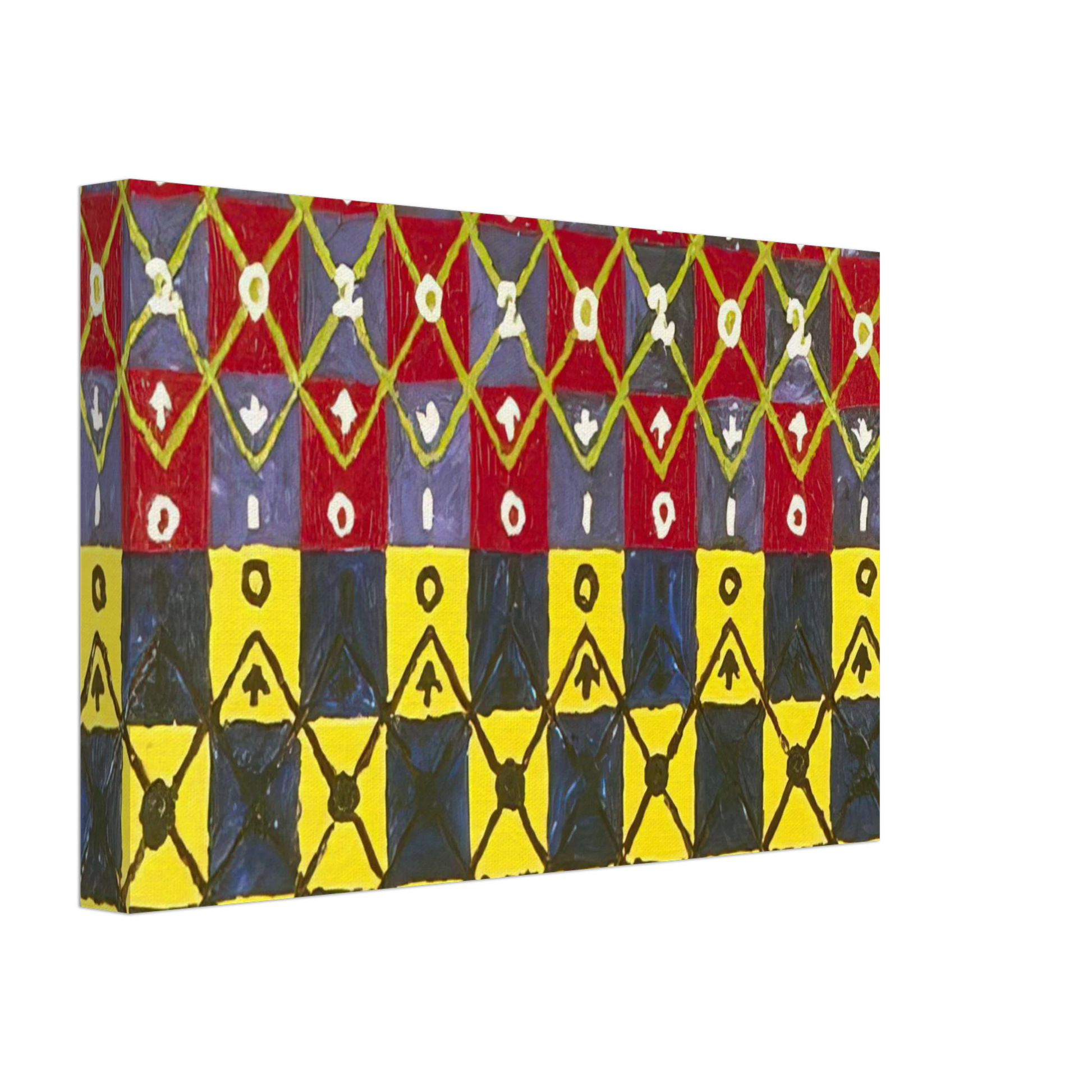 Alfred Jensen - Systole And Diastole - 1962 Canvas - 40x60 cm / 16x24 inches-canvas