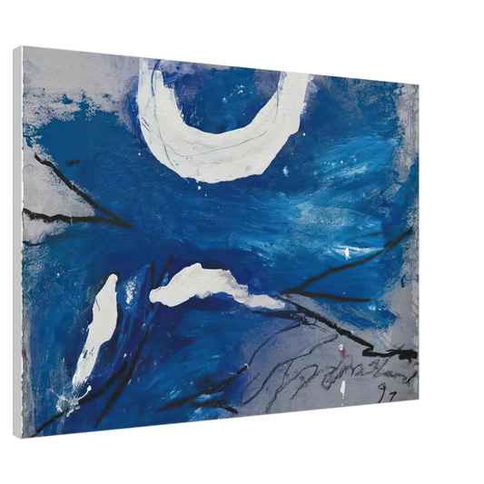 Emil Schumacher - GG-10 - 1991 Canvas - 20x30 cm / 8x12 inches-canvas